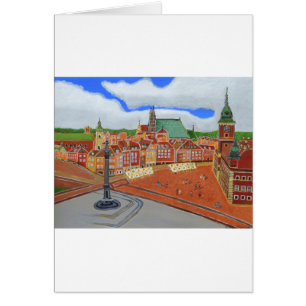 Warszawa-Old Town Hälsningskort