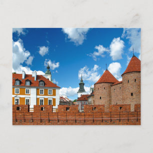 Warszawa Poland City Walls Vykort