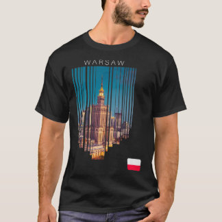 Warszawa Poland Flagga Pullover T Shirt
