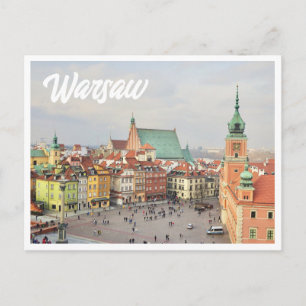 Warszawa Poland Fotovykort Vykort