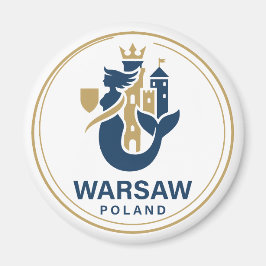 Warszawa Polen Europa Magnet