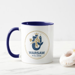 Warszawa Polen Europa Mugg