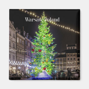 Warszawa, Polen, Julen Firande Magnet