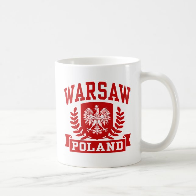 Warszawa Polen Kaffemugg (Höger)