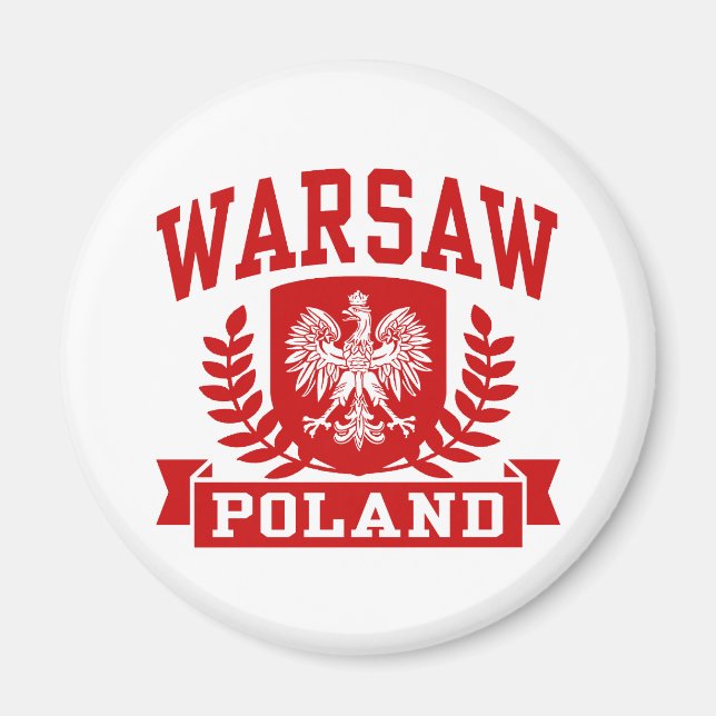 Warszawa Polen Magnet (Framsidan)