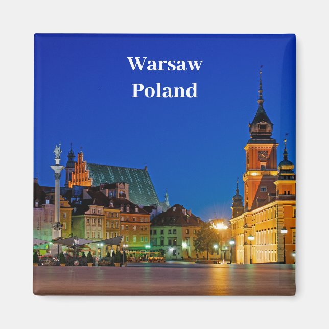 Warszawa Polen Magnet (Framsidan)