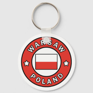 Warszawa Polen Nyckelring