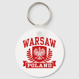 Warszawa Polen Nyckelring