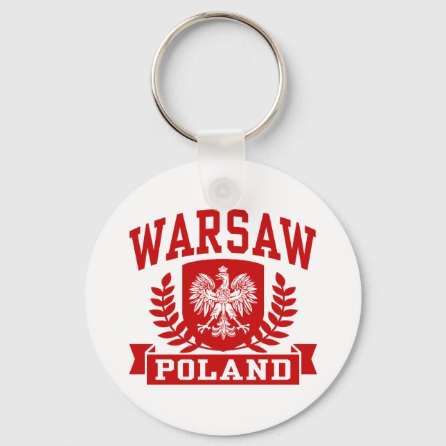 Warszawa Polen Nyckelring (Framsida)