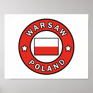 Warszawa Polen Poster