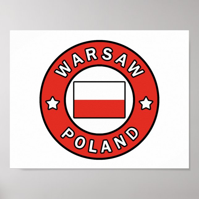 Warszawa Polen Poster (Framsidan)