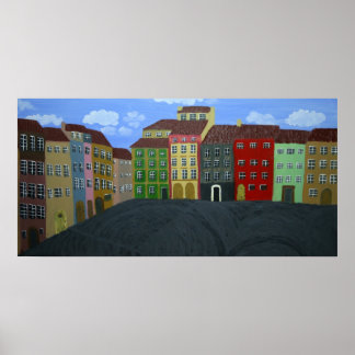 Warszawa, Polen Poster