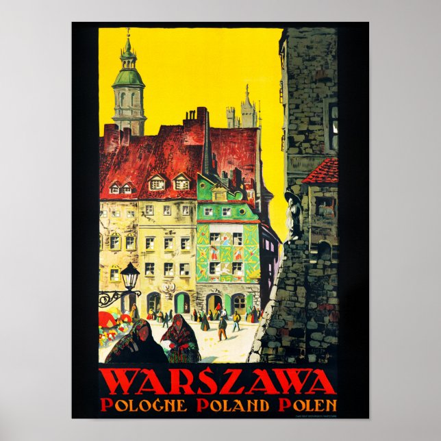 Warszawa - Polen Poster (Framsidan)