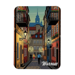 Warszawa Polen Resa Magnet