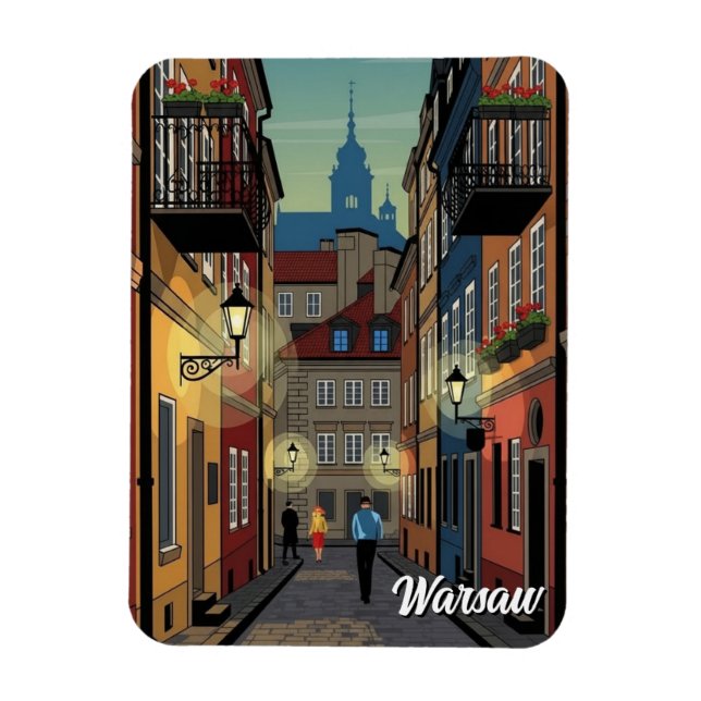 Warszawa Polen Resa Magnet (Vertikal)