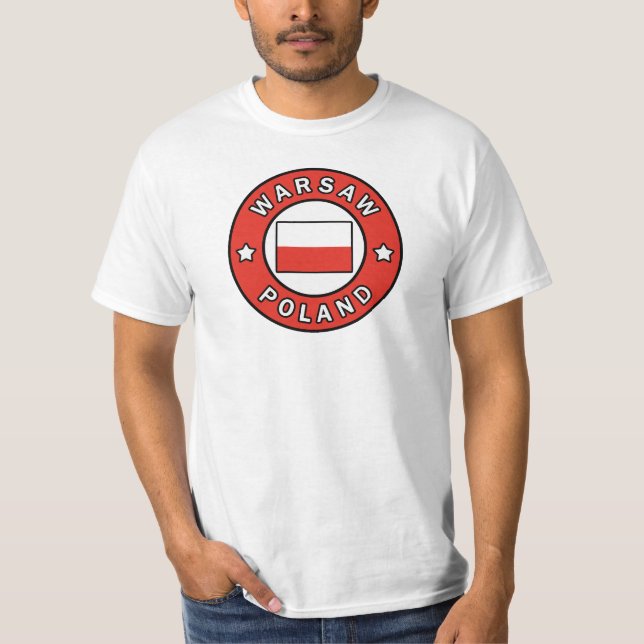Warszawa Polen T Shirt (Framsida)
