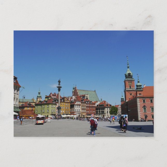 Warszawa, Polen Vykort (Framsida)