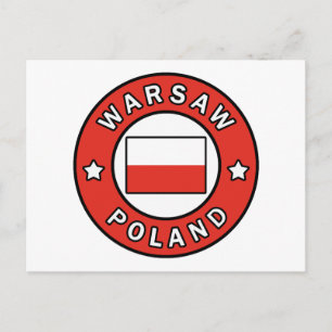 Warszawa Polen Vykort