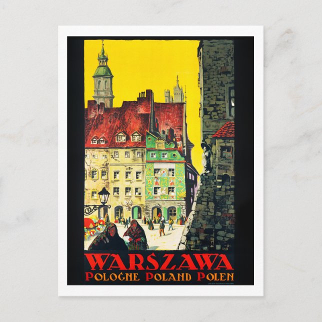 Warszawa - Polen Vykort (Framsida)