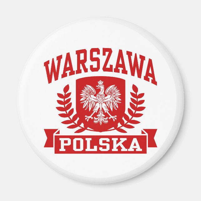 Warszawa Polska Magnet (Framsidan)