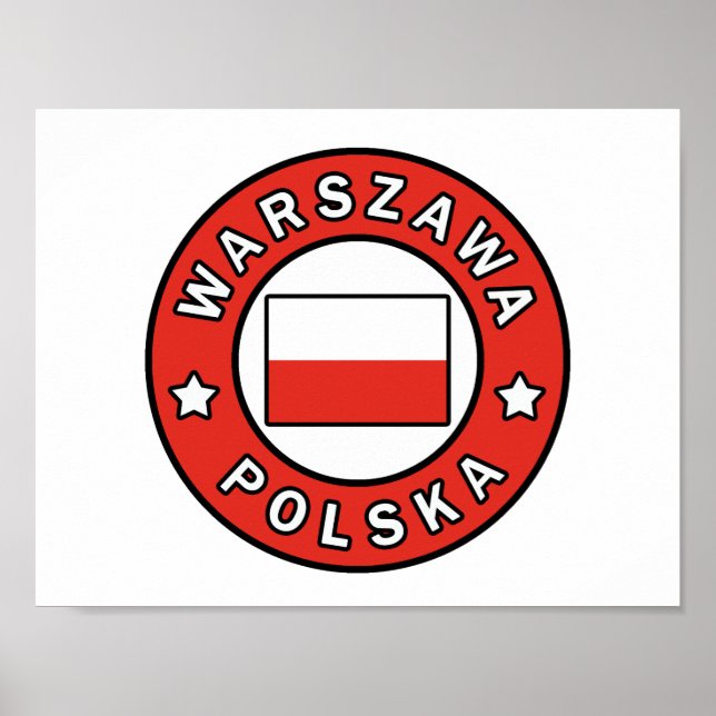 Warszawa Polska Poster (Framsidan)