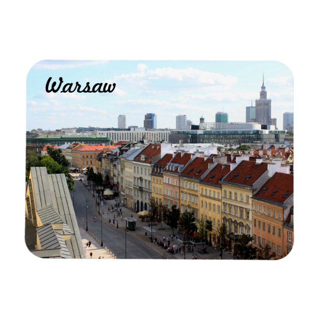Warszawa View Magnet (Horisontell)