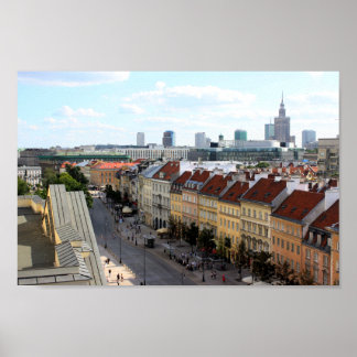 Warszawa View Poster