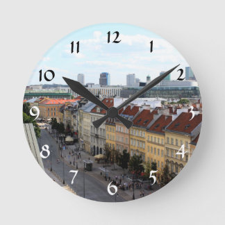 Warszawa View Rund Klocka