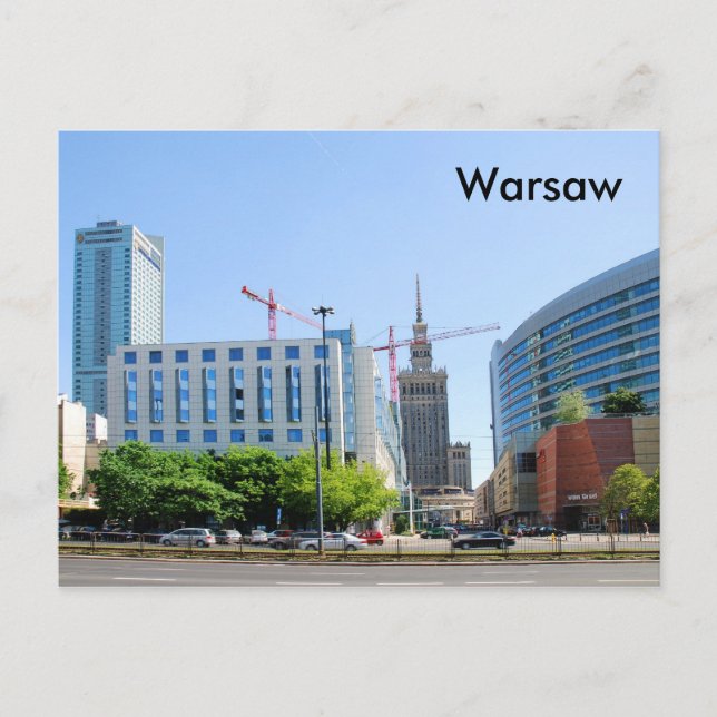 Warszawa Vykort (Framsida)