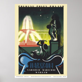 Warszawa (Warszawa) Polen - Sachsen Palace Gardens Poster
