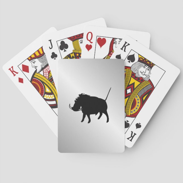 Wart Hog Silver Spel Kort (Baksidan)