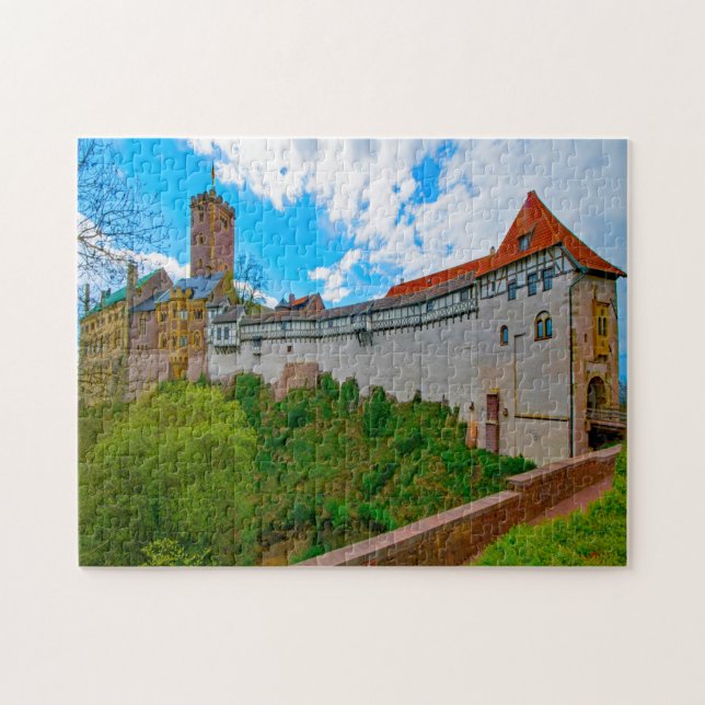 Wartburg Castle Tyskland. Pussel (Horisontell)