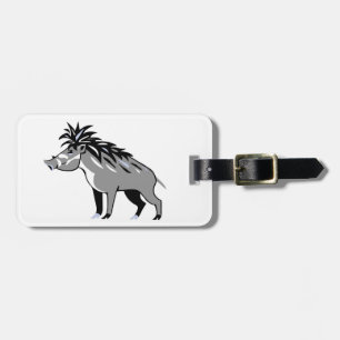 Warthog - Coola Warty GRIS -Wildlife - Nature Bagagebricka
