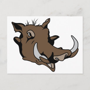 Warthog Head Vykort