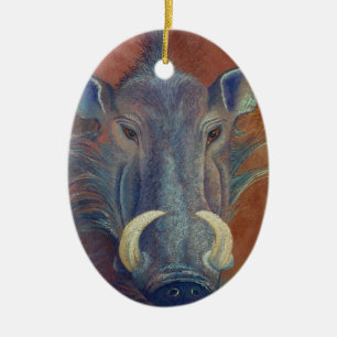 Warthog Julgransprydnad Keramik