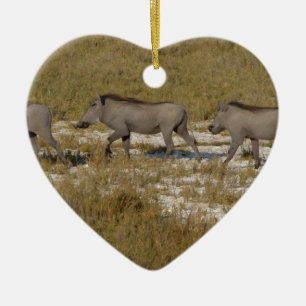 Warthog parad Tom Wurl Julgransprydnad Keramik