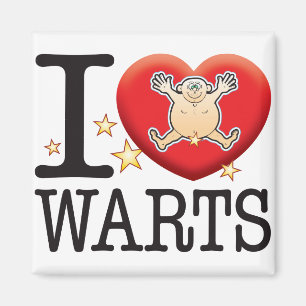 Warts Kärlek Man Magnet