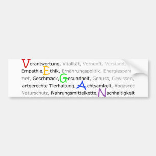 warumvegan? varför vegan? bildekal
