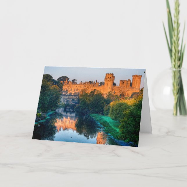 Warwick Castle Blank Greeting Card Kort (Framsida)