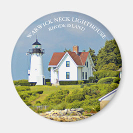 Warwick Nacke fyr, Rhode island Round Magnet