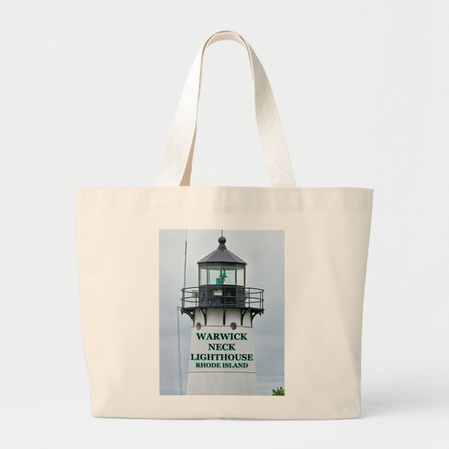 Warwick Nacke fyr, Rhode island Tote Bag Jumbo Tygkasse (Framsidan)