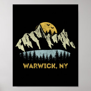 Warwick New York Berg Solnedgång Soluppgång Ny  Poster