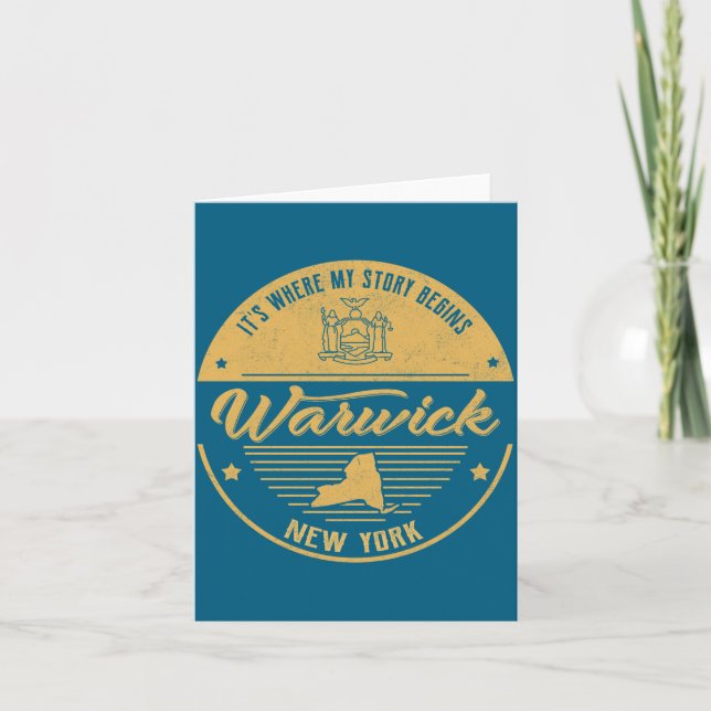 Warwick New York Där min berättelse börjar  Kort (Framsida)