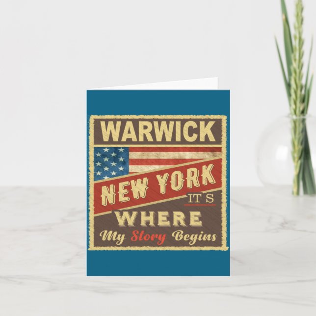 Warwick Ny Its Where My Story Begins  Kort (Framsida)