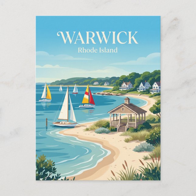 Warwick, Rhode Island Vykort (Framsida)