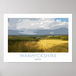 Warwickshire järnväg affisch