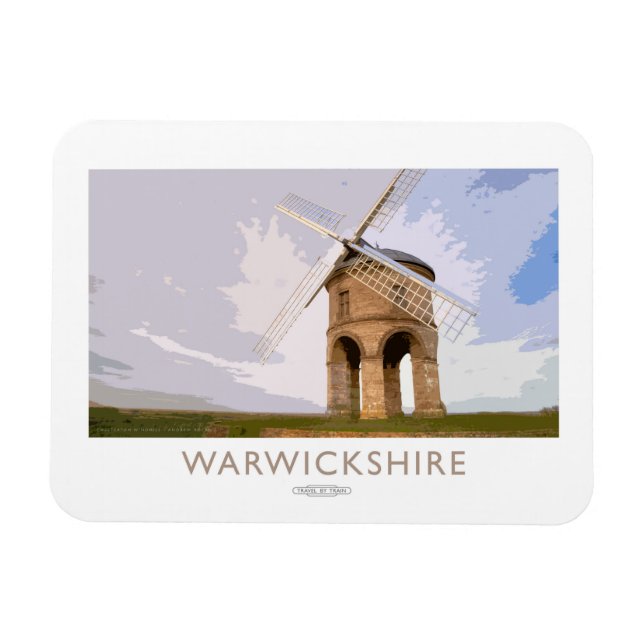 Warwickshire Railway Poster Magnet (Horisontell)