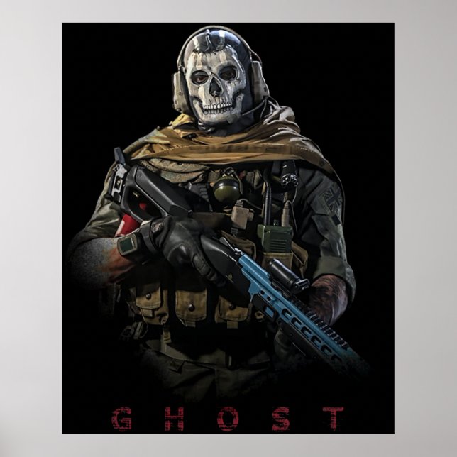 Warzone Ghost Poster (Framsidan)