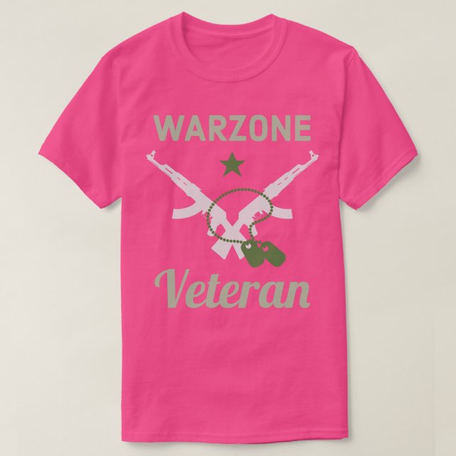 Warzone Veteran Gaming Verdansk Gamer T Shirt (Design framsida)