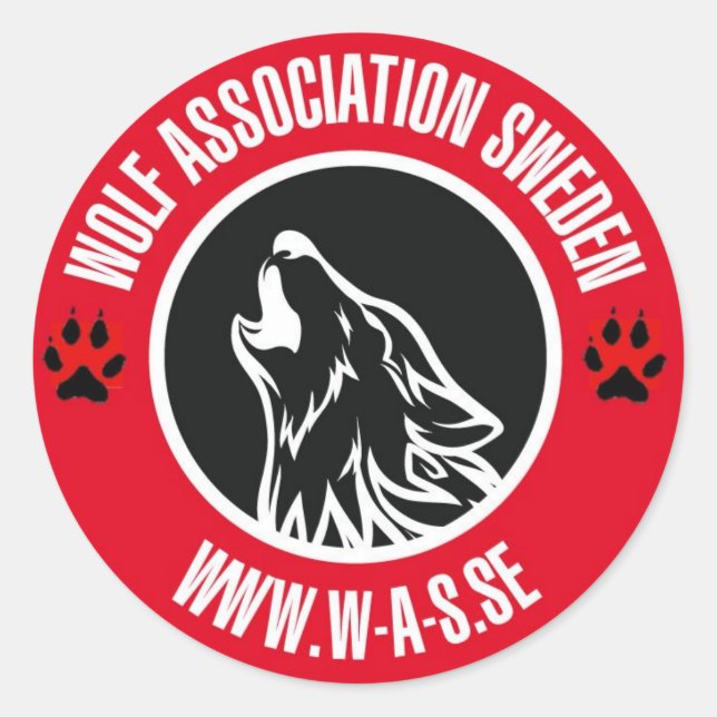 WAS dekal Runt Klistermärke (Framsida)
